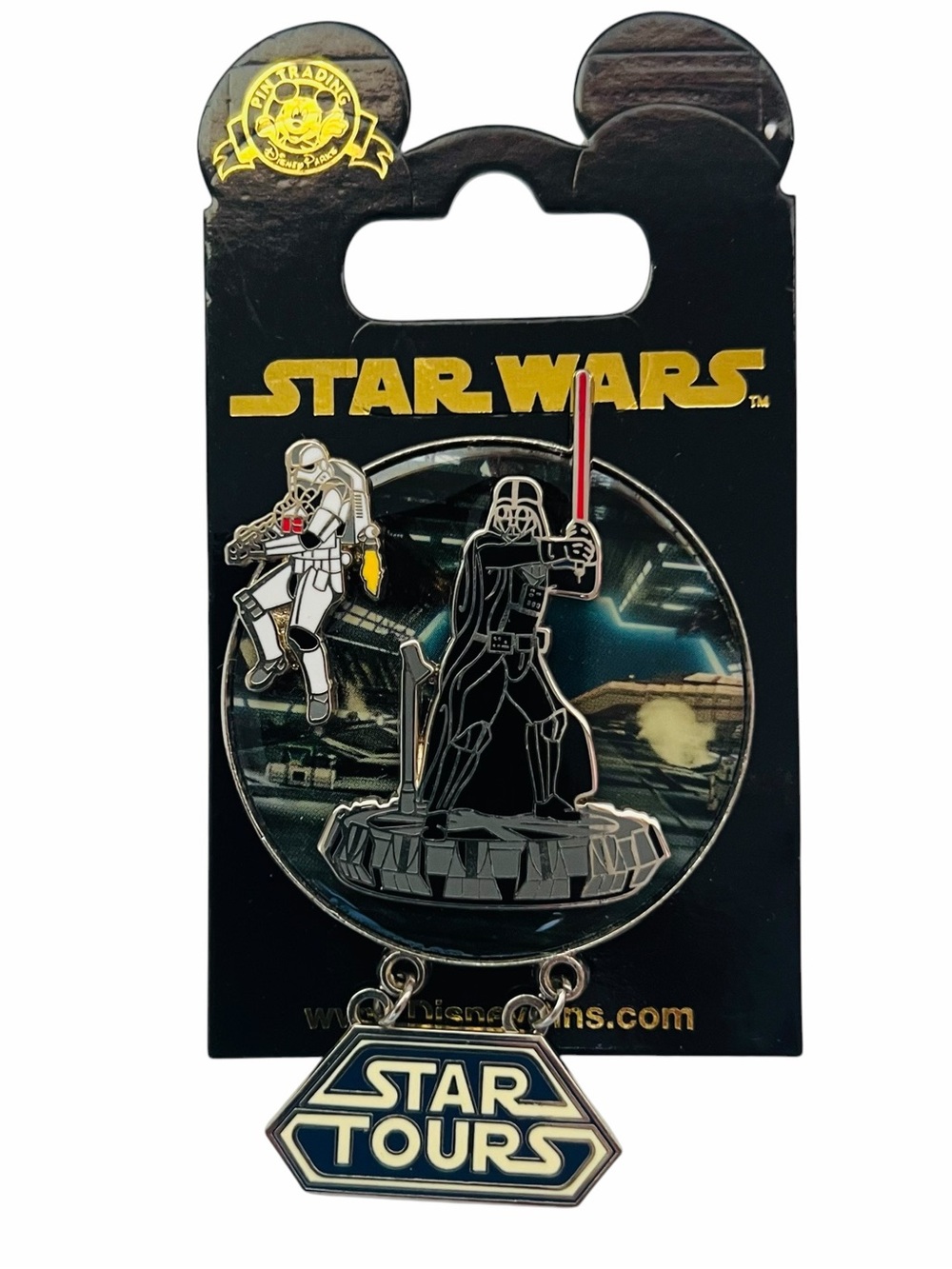 Disney Star Wars Star Tours Darth Vader Storm Trooper The Adventure Continue Pin